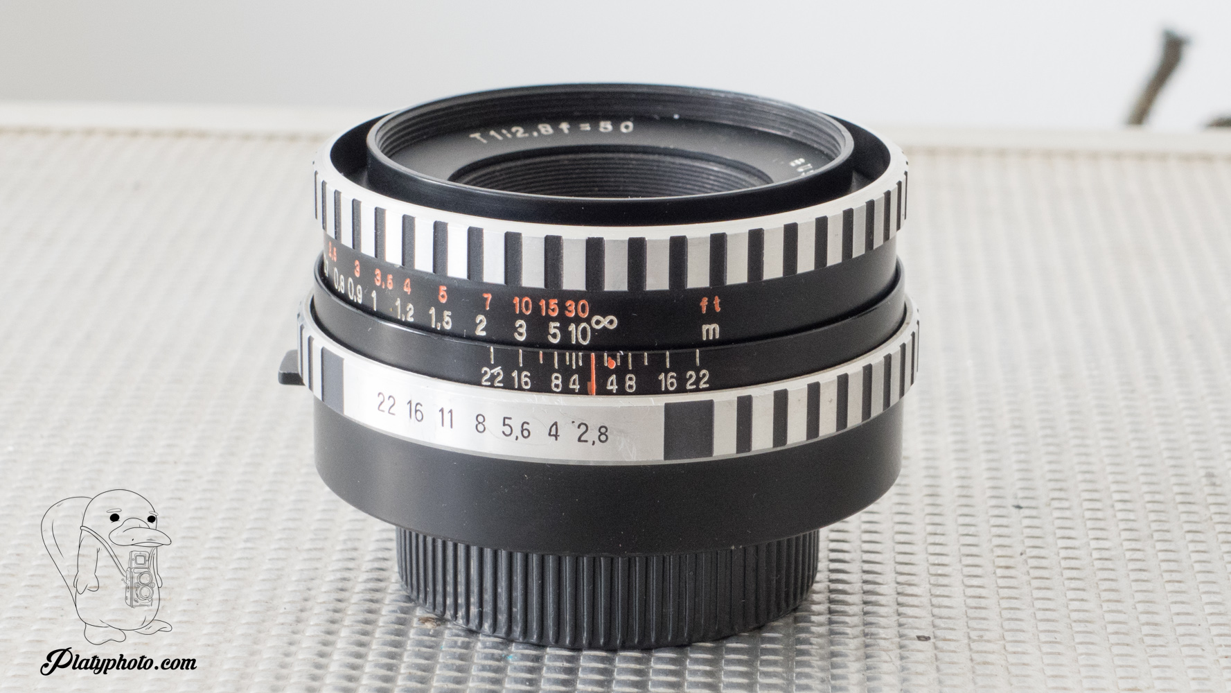 Objectif Carl Zeiss Jena Tessar 2.8/50 – Monture Pentax – DDR – Occasion