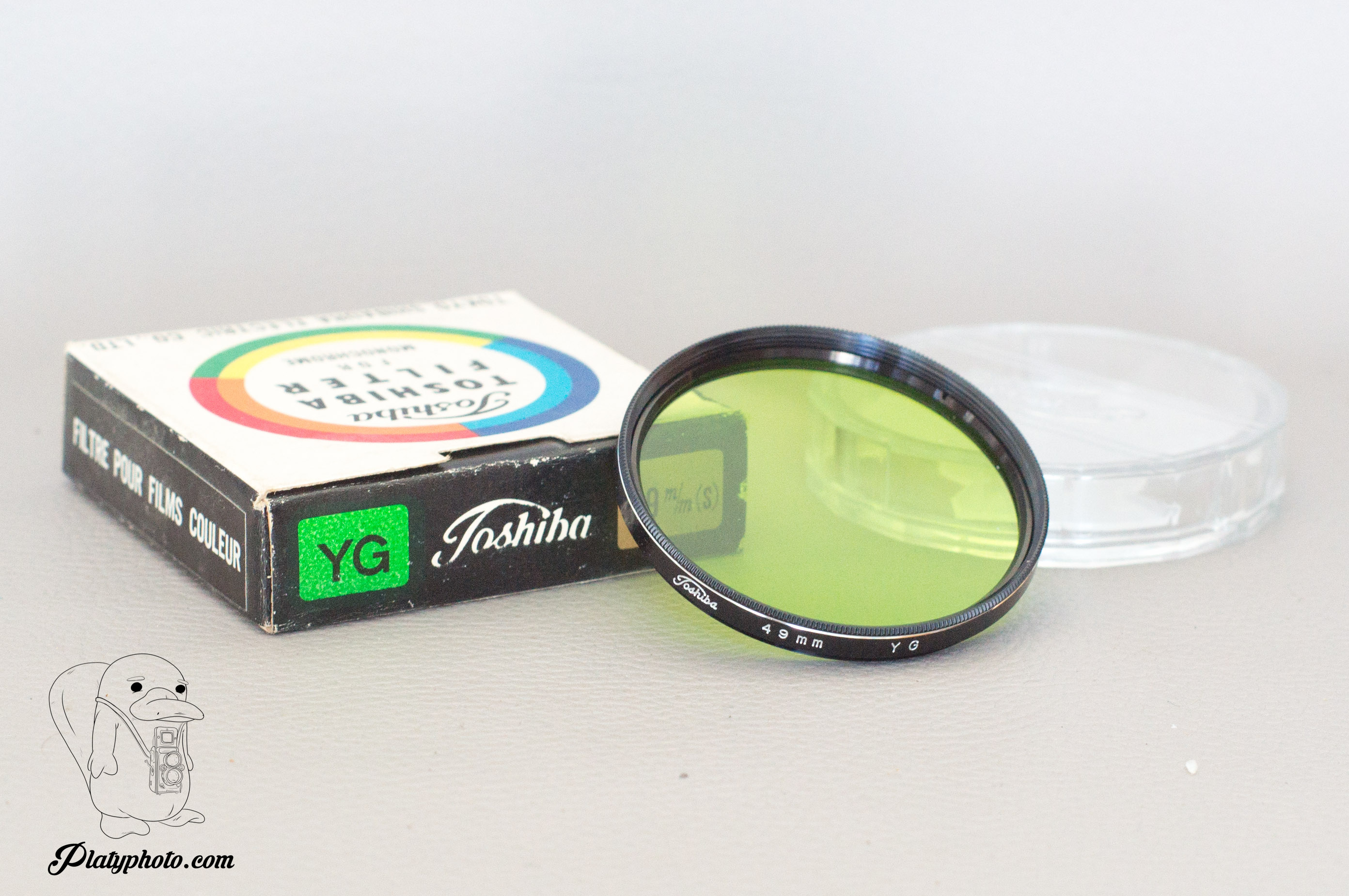 Filtre Objectif Toshiba 55mm Jaune-Vert (YG) - Neuf Sous Emballage